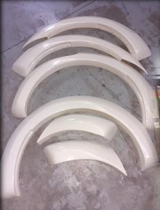 Ford Ranger 2016-2021 3mm Unpainted V1 Fender Flares (with no sensors)