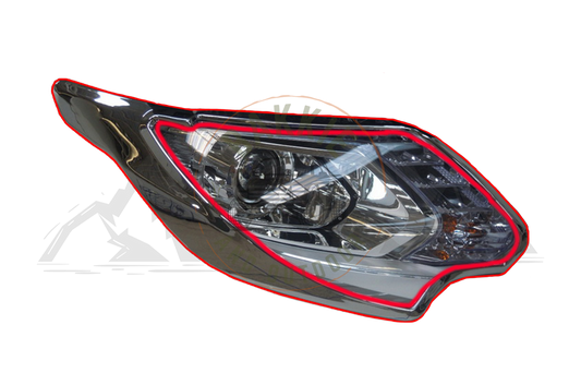 Mitsubishi Triton 2016-2019 Head Light Cover Trim - Chrome