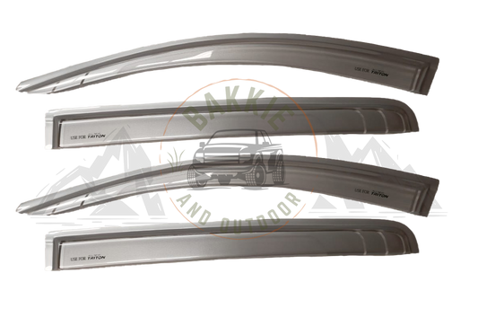 Mitsubishi Triton 2016-2019 Double Cab Weather Guards Silver
