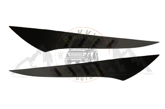 Mitsubishi Triton 2016-2019 Side Bonnet Vents Matt Black