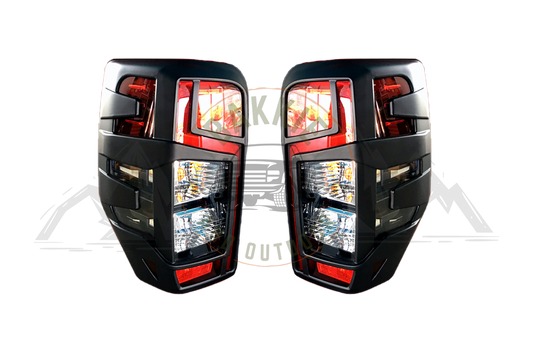 Mitsubishi Triton 2019+ Tail Light Cover Matt Black